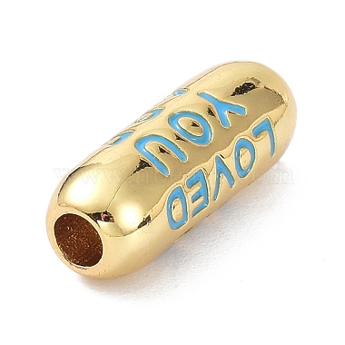 Eco-Friendly Brass Enamel Beads(KK-C220-06G)-5