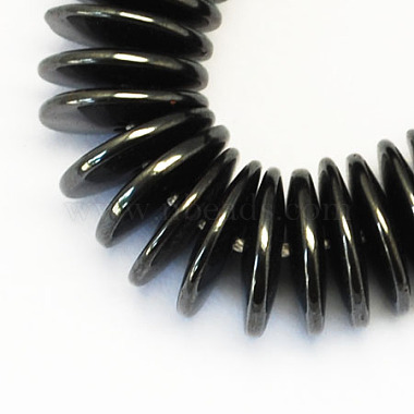 13mm Black Disc Non-magnetic Hematite Beads