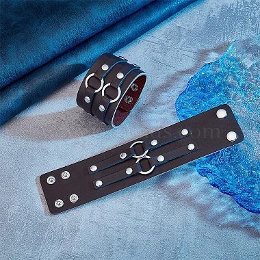 PU Wrap Cord Bracelet(BJEW-WH0020-21P-01)-4