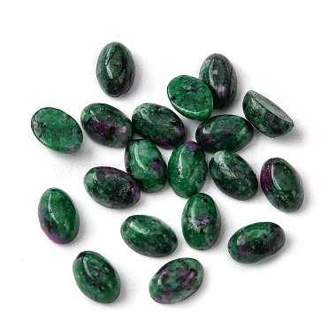 Oval Ruby in Zoisite Cabochons