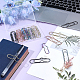 20Pcs 5 Colors Metal Pen Clips for Notebook(AJEW-CP0005-66)-3