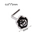 304 Stainless Steel L Shaped Flower Nose Studs(WG137BA-08)-1