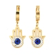 mano de hamsa con mal de ojo 304 pendientes colgantes de acero inoxidable(EJEW-L283-069G)-1