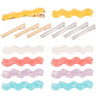 Mixed Color Alloy Hair Accessories