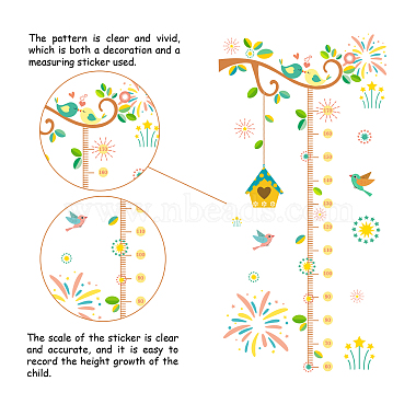 PVC身長成長チャートウォールステッカー(DIY-WH0232-005)-3