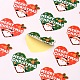 Heart with Santa Claus Pattern DIY Label Paster Picture Stickers for Christmas(AJEW-L053-07)-2