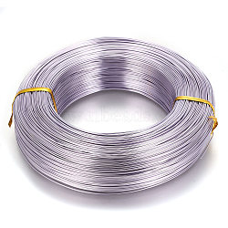 Round Aluminum Wire, Flexible Craft Wire, for Beading Jewelry Doll Craft Making, Lilac, 20 Gauge, 0.8mm, 300m/500g(984.2 Feet/500g)(AW-S001-0.8mm-06)
