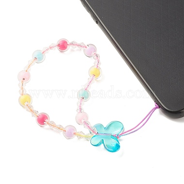 Transparent Acrylic Beads Mobile Straps(HJEW-JM00680)-4