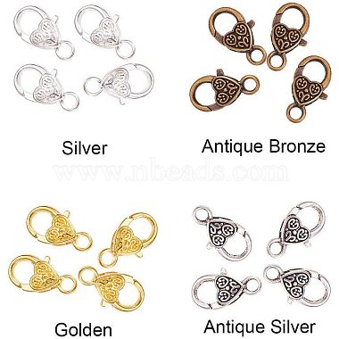 Tibetan Style Heart Lobster Claw Clasps(PALLOY-PH0012-58)-7