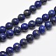 Chapelets de perles rondes en lapis-lazuli naturel(G-E262-01-8mm)-8