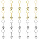 20Pcs 2 Style Alloy Pendant Keychain(KEYC-HY0001-10)-1