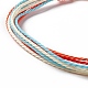4Pcs 4 Style Alloy & Glass Braided Bead Bracelets Set(BJEW-B065-09B)-5
