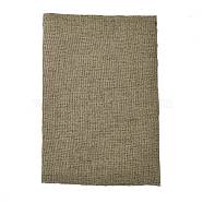 Cotton Flax Fabric, Sofa Cover, Garment Accessories, Dark Khaki, 29~30x19~20x0.07cm(DIY-WH0199-13M)