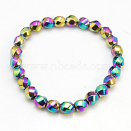 Non-Magnetic Synthetic Hematite Bracelets, Colorful, 70mm(BJEW-D088-5)