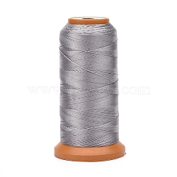Polyester Threads, for Jewelry Making, Silver, 0.5mm, about 601.48 yards(550m)/roll(X-NWIR-G018-D-13)