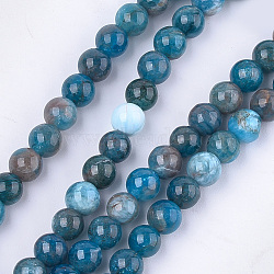 Natural Apatite Beads Strands, Grade AB, Round, 6mm, Hole: 0.8mm, about 62~65pcs/strand, 15.3 inch(G-S333-6mm-031)