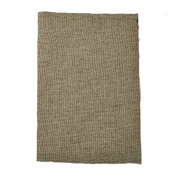 Cotton Flax Fabric, Sofa Cover, Garment Accessories, Dark Khaki, 29~30x19~20x0.07cm