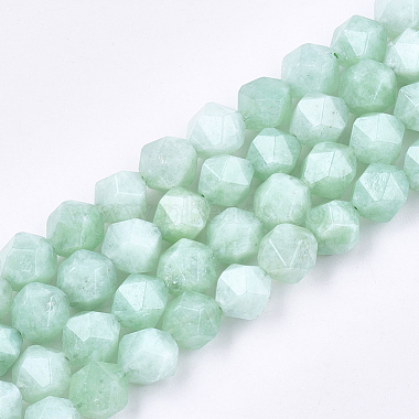 8mm Polygon Myanmar Jade Beads