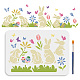 US 1Pc Easter PET Hollow Out Drawing Painting Stencils(DIY-MA0003-40E)-1
