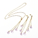 Stud Earrings & Pendant Necklaces Sets(SJEW-JS01075-01)-1