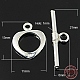 925 Sterling Silver Toggle Clasps(STER-A008-36)-1