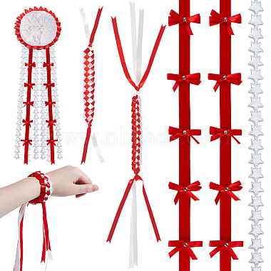 DIY Polyester Ribbon & Braided Bracelets Making Kits(DIY-GA0007-96A)-1