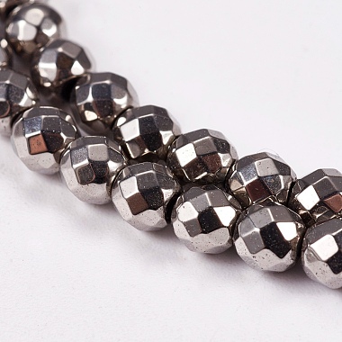 Electroplate Non-magnetic Synthetic Hematite Beads Strands(G-J169B-4mm-07)-3
