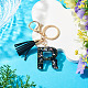 1Pc Resin Letter Keychains(KEYC-TADJ0001-09R)-4