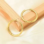 PVD Vacuum Plating 304 Stainless Steel Huggie Hoop Earrings for Women, Real 18K Gold Plated, 30x3mm(X-EJEW-F280-07H-G)