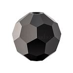 Preciosa&reg Crystal Beads, Czech Crystal, 451 19 602 Round, 23980 Jet, 5mm, Hole: 1mm(Y-PRC-BB5-23980)
