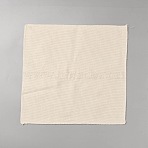 Cotton Embroidery Fabric, Square, Cornsilk, 29.7x28.5x0.07cm(DIY-WH0622-119B)