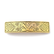 Viking Knot Alloy Retro Hair Barrettes, Hair Accessories for Women & Girls, Rectangle, Antique Golden, 82x20.5x10.5mm(AJEW-K048-06AG)