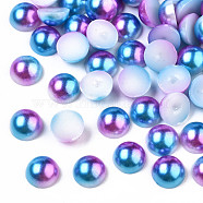 Imitation Pearl Acrylic Cabochons, Dome, Royal Blue, 8x4mm, about 2000pcs/bag(OACR-R063-8mm-01)