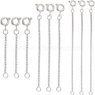 Unicraftale Stainless Steel Chain Extenders, with Box Chains, Stainless Steel Color, 25.4~76.2mm, 15pcs/box(STAS-UN0009-61P)