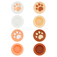 SUPERFINDINGS 2 Sets 2 Styles Silicone Replacement Cat Paw Thumb Grip Caps, Thumb Grips Analog Stick Cover, Mixed Color, 16.5x8mm, Inner Diameter: 11mm, Packing Box: 14.3x8.1x1.4cm, 4pcs/set, 1 set/style(AJEW-FH0001-43)