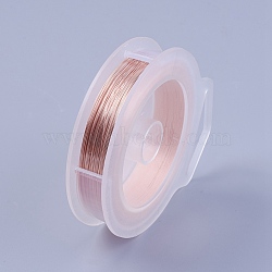 Copper Wire for Jewelry Making, PeachPuff, 0.3mm, about 100m/roll(TWIR-WH0001-0.3mm-05)