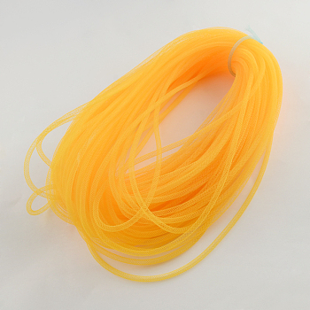 Plastic Net Thread Cord, Orange, 8mm, 30Yards