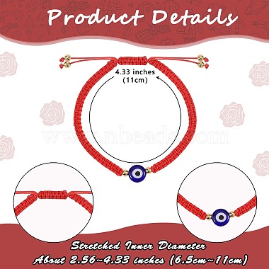 Adjustable Nylon Threads Braided Bead Bracelets(BJEW-SZ0001-52)-2