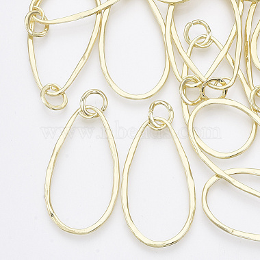 Light Gold Teardrop Alloy Pendants