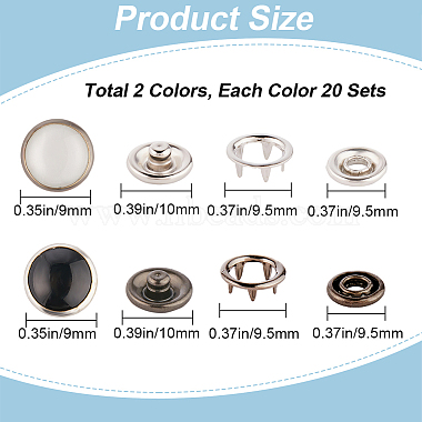 40 Sets 2 Colors Brass Snap Buttons(FIND-GF0005-09)-2
