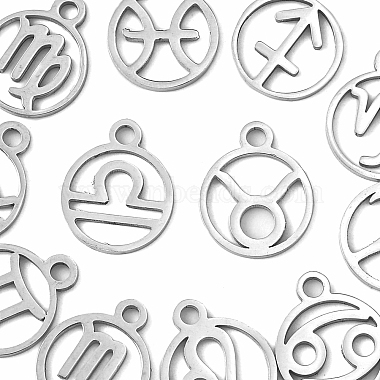 12Pcs 12 Style 201 Stainless Steel Charms(STAS-YW0001-33)-2