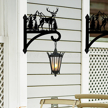 Iron Hanging Plant Hanger Bracket(HJEW-WH0095-017)-7