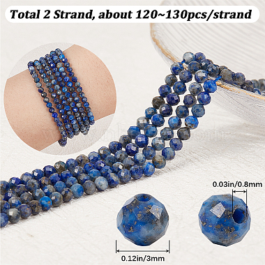 2 Strands Natural Lapis Lazuli Beads Strands(G-BBC0001-33)-2