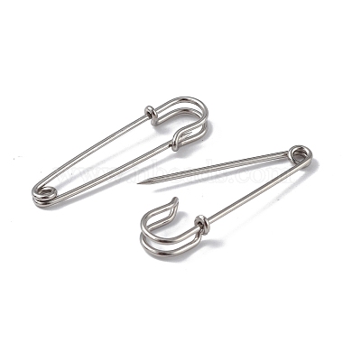 304 Stainless Steel Safety Pins Brooch Findings(STAS-I673-05P)-2