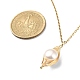 Natural Pearl Pendant Necklace & Dangle Earrings(SJEW-JS01276)-7