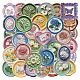 50Pcs Flower PET Stickers(STIC-T0001-13)-1