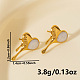 304 Stylish Heart-shaped Stainless Steel Stud Earrings for Women(LJ1941-2)-2