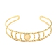 304 bracelet manchette ouvert ovale en acier inoxydable pour femme(BJEW-B064-06G)-1