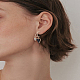1 Pair Alloy Rhinestone Dangle Stud Earrings(EJEW-LP0003-74C)-1