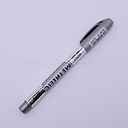 Epoxy Resin Drawing Pen, Paint Marker, Marking Pen, Graffiti Signature Pen, Daily Supplies, Gray, 140.5x12x16mm(AJEW-J033-01B)